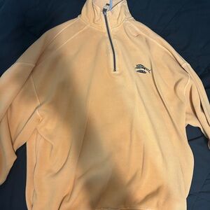 Men's Yellow Half-Zip Sweater
